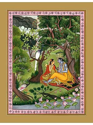 Radha Krishna in a Grove of Vrindavan