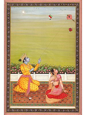 Radha Krishna Flying Kite