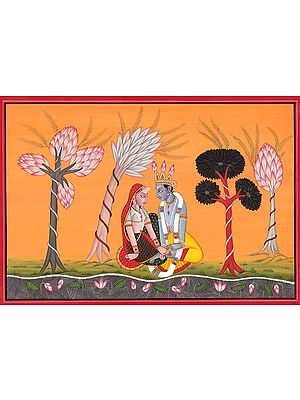 Radha Krishna in the Basholi Idiom