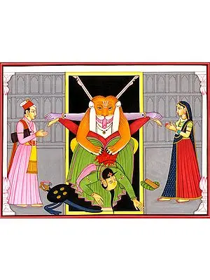 Narasimha Killing the Demon Hiranyakashipu