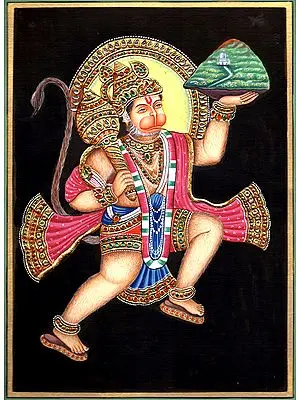 Lord Hanuman Carrying Sanjeevni Booti