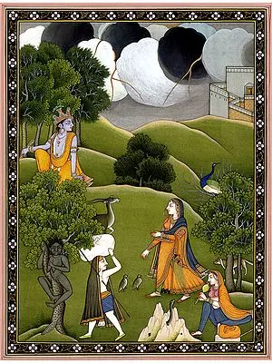 Krishna in Vrindavana