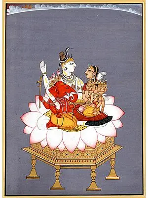 Shivaparivara, The Very Picture Of Conjugal Bliss