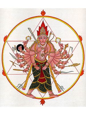 Shri Vishnu as Lord Sudarshana