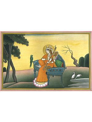 The Great Goddess with Vina and Conch