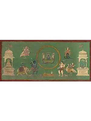 Tirthankara Parshvanatha Enshrining Cosmic Ring