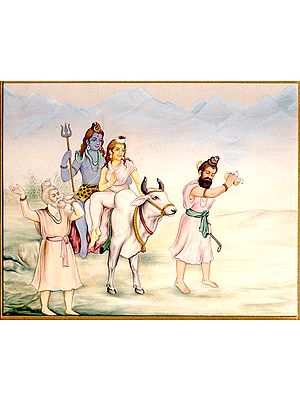 Vrashbharudha Shiva, or Uma Maheshwar