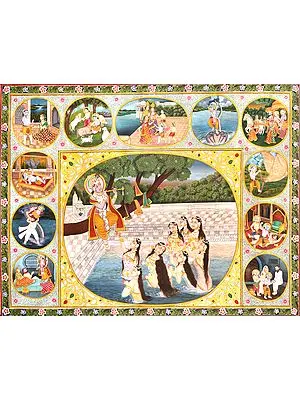 Composite Krishnaleela Painting