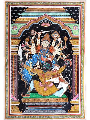 Superb Depiction Of Mahishasuravadha