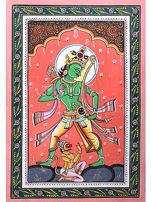 Maryada Purushottam Lord Shri Ram Giving Blessings to Hanuman (The Ten Incarnations of Lord Vishnu)