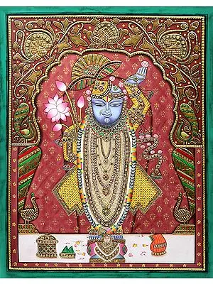 Jewelled Lord Shrinath having A Rich Aura