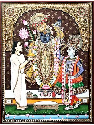 Divinne Lord Shrinath with Yamuna Ji