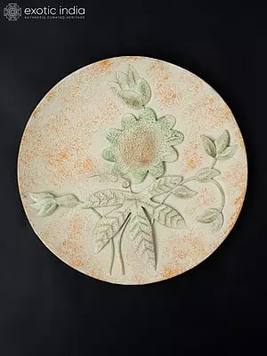 19" Round Leaves Design Wall Hanging | Home Decor