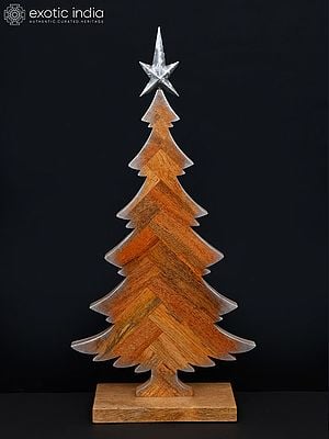 28" Christmas Tree in Wood | Home Decor