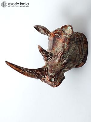 18" Rhinoceros Wall Hanging Head | Home Decor