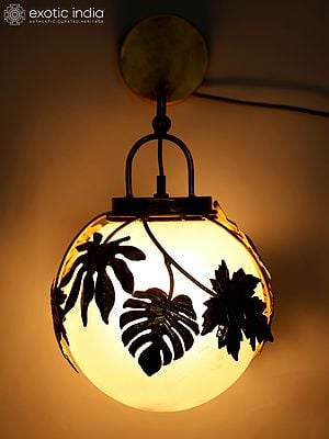 16" Iron Mapple Leaves Design Wall Hanging Lamp | Home Decor