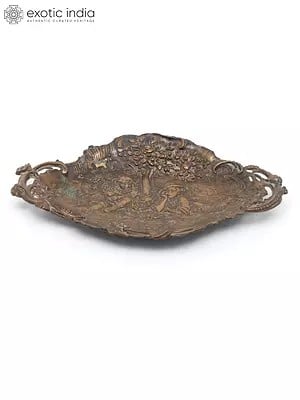 9" Designer Bronze Tray