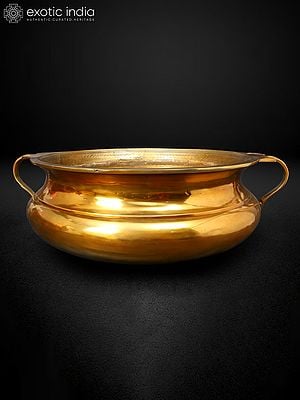 Traditional Brass Urli (Bowl) For Home | Decorative Brass Urli | Handmade Brass Urli