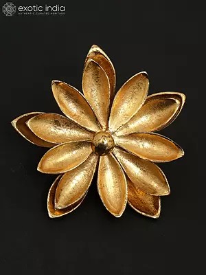 Brass with Gold Plated Flower | Wall Decor