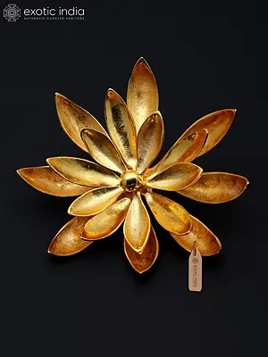 Brass with Gold Plated Flower | Wall Decor