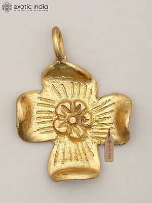 Little Brass Flower with Decorative Hanging Accent