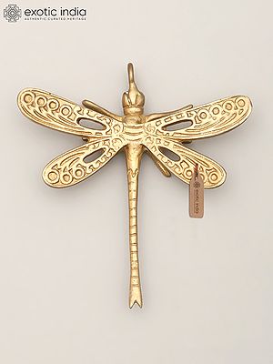 4" Small Brass Dragonfly with Connector
