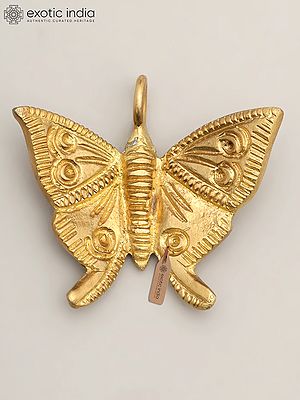 2" Small Brass Butterfly with Connector