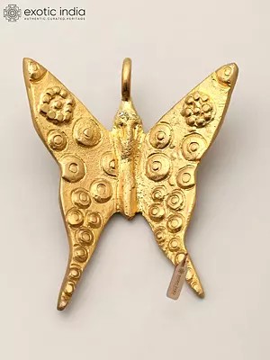 2" Small Brass Butterfly with Decor Attachment