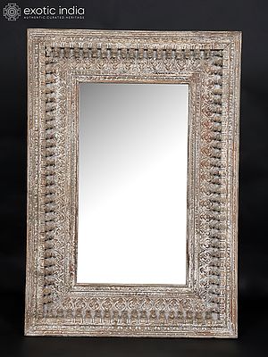 52" Large Vintage Style Mirror | Wall Hanging