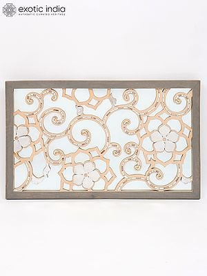 32" Rectangular Shaped Designer Wall Hanging Mirror | Wall Decor