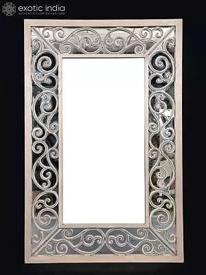 63" Large Designer Rectangular Mirror | Home Decor