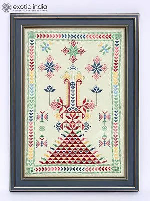 14" Cross Stitch Pattern Designer Frame | Wall Hanging