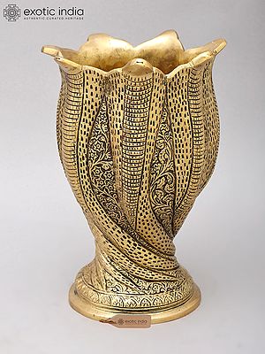 8" Brass Flower Pot | Table Piece