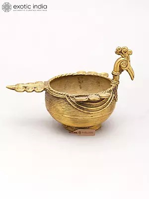 6" Small Swan Urli Bowl