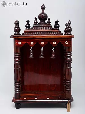 18" Puja Temple in Wood | Wall Hanging