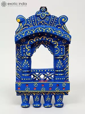 10" Traditional Rajasthani Style Hand Painted Jharokha (Window)