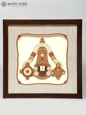12" Lord Tirupati Balaji (Venkateshvara) | Wall Hanging Wood Frame