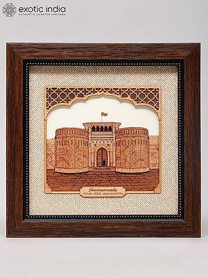 8" Shaniwar Wada | Wall Hanging Wood Frame | Home Decor
