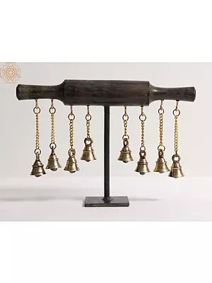 12" Decorative Rolling Pin with Dangling Bells