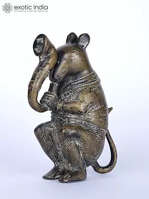 6" Musical Rat Figurine | Table Decor