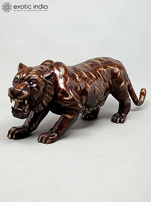50" Large Size Roaring Tiger | Life-Like Decorative Sculpture | Home Decor