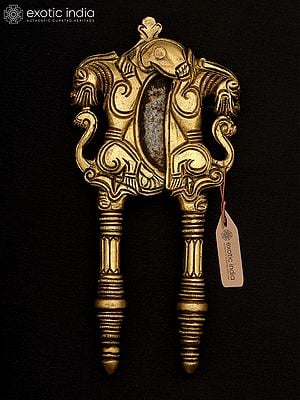 6" Dragon Design Brass Nut Cracker/Betel Cutter