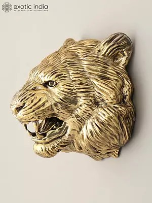 4" Superfine Lion Face Wall Hanging Statue | Home Decor