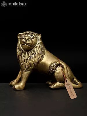 3" Small Lion Figurine | Table Decor | Made In India