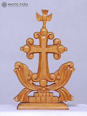 8" Holy Wooden Cross | Handmade | Religious Figurine