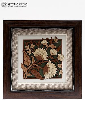 Floral Art Wooden Frame | Wall Hanging