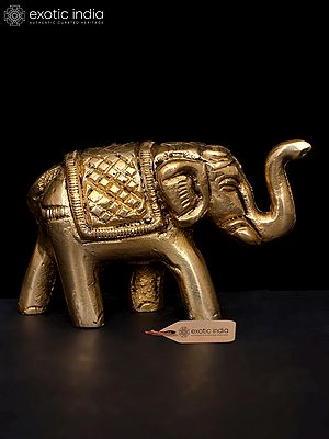 2" Small Decorative Elephant Brass Statue