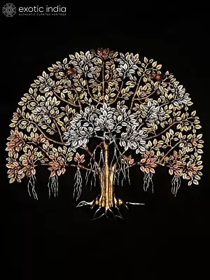 31" Large Brass Tree of Life with Perched Birds | Wall Mount | Home Decor