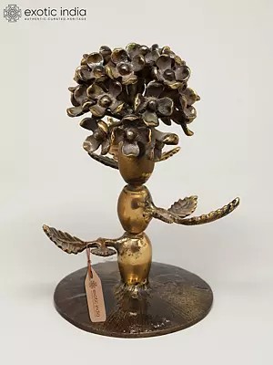 7" Brass Table Tree | Decorative Item