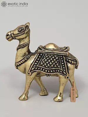 2" Small Superfine Camel Figurine | Brass Statue | Table Decor